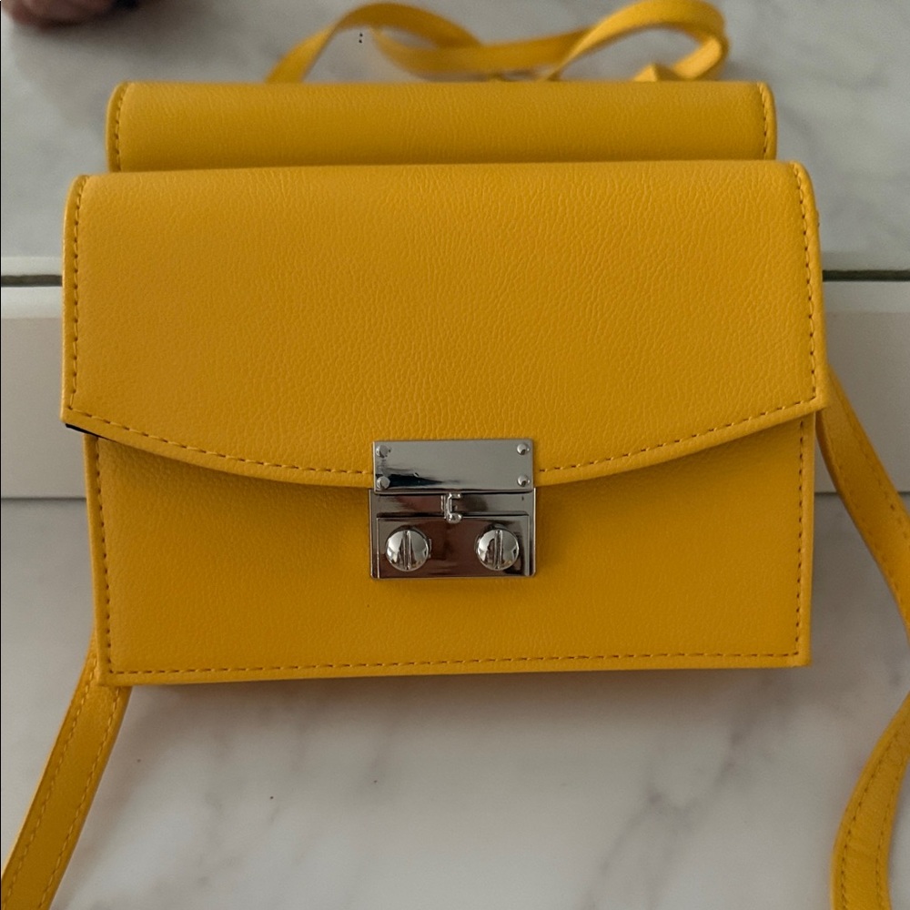 Express Vibrant Yellow Crossbody Bag